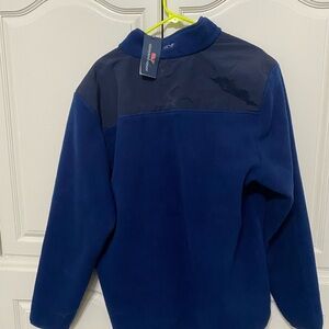 Vineyard Vines Navy fleece shep shirt